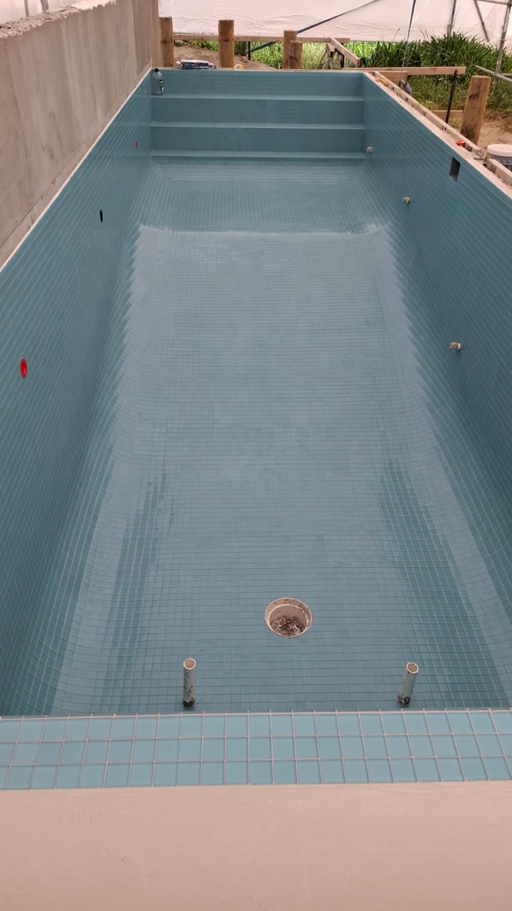 Reinforced concrete pool shell engineering and steel tying Christchurch