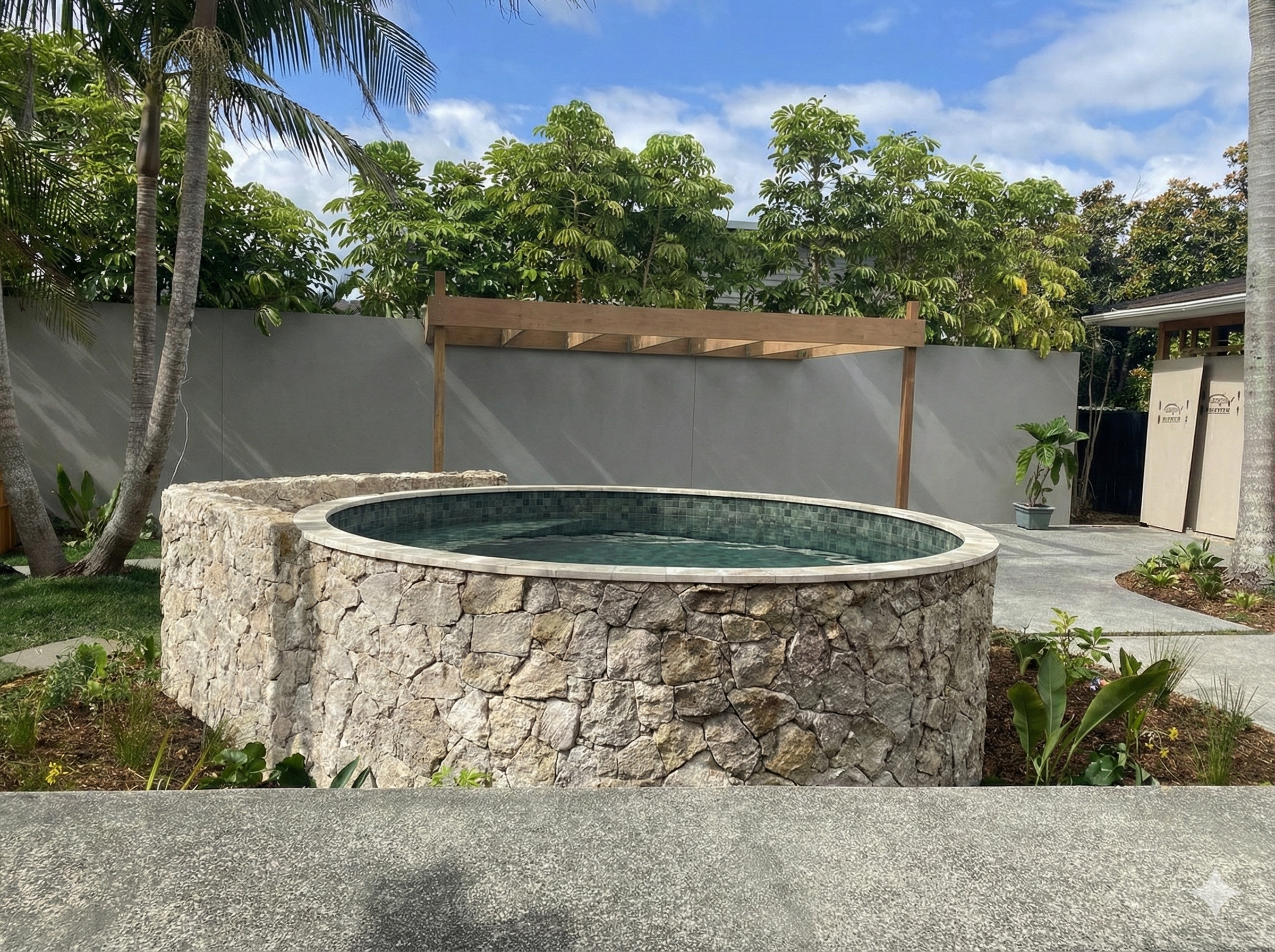 Stone Clad Plunge Pool